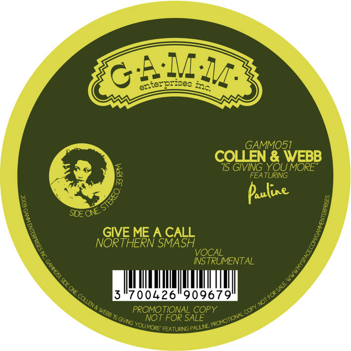 GAMM – Give Me A Call (Northern Smash – vocal)