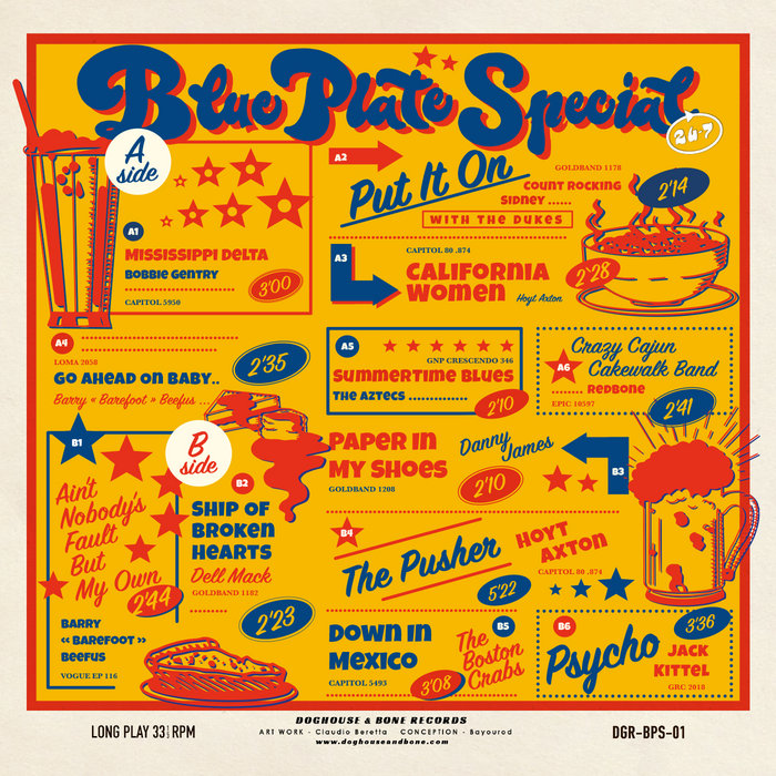 DOGHOUSE and BONE Records – Down In Mexico / The Boston Crabs