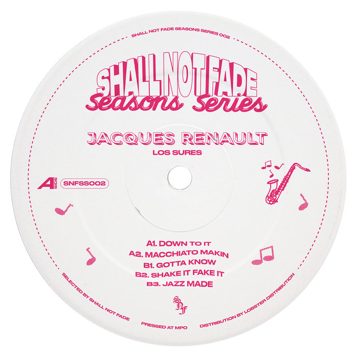 Jacques Renault – Down To It (vinyl version)